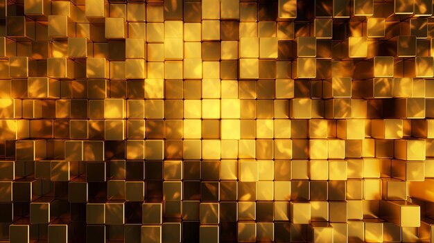 Mosaico quadrato dorato