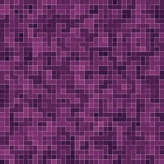 Mosaico quadrato viola brillante per sfondo strutturale.