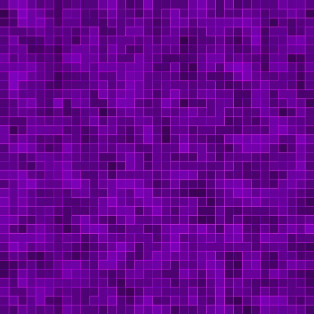 Mosaico quadrato viola brillante per sfondo strutturale.