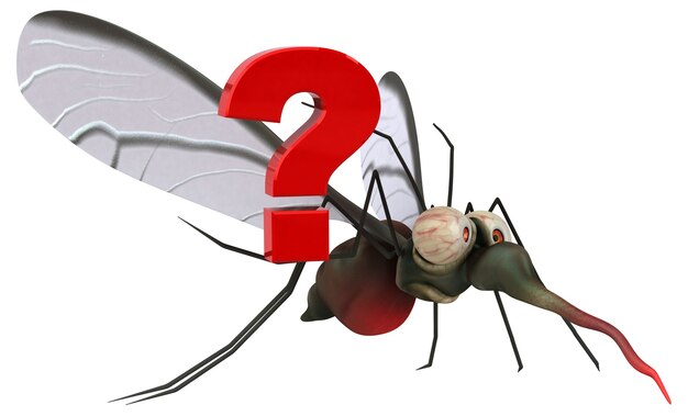 Mosquito 3D illustrazione