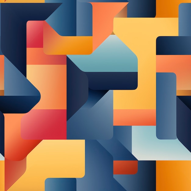Motivo geometrico senza soluzione di continuità