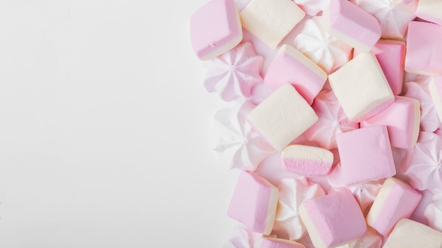 Mucchio di dolci marshmallow