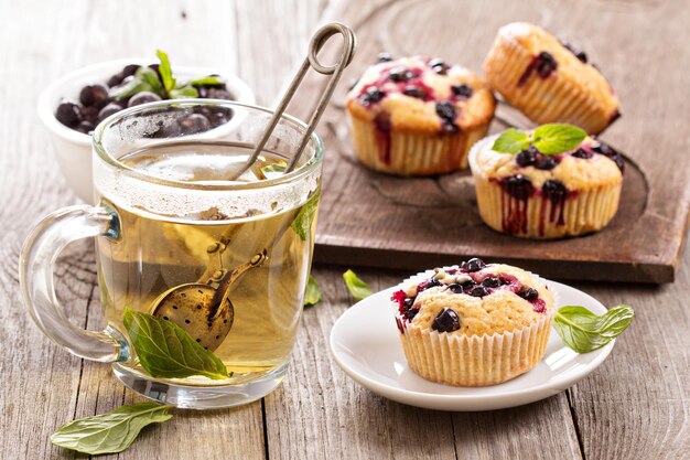 Muffin con ribes nero