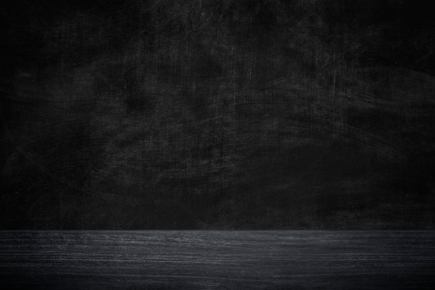 Muro di cemento scuro con sfondo prodotto pavimento in legno nero