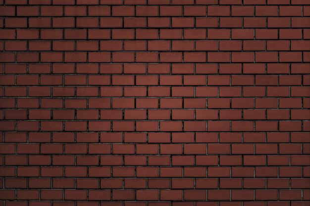 Muro di mattoni rosso-brunastro strutturato