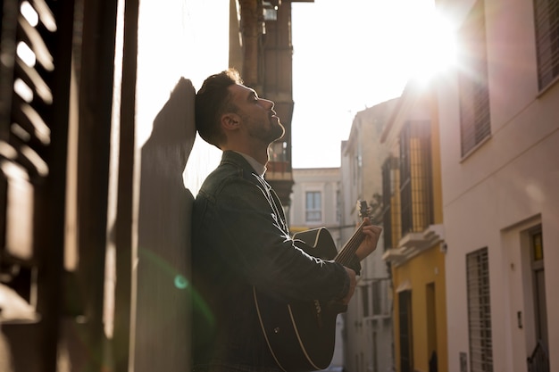 Musica per chitarra all&#39;aperto