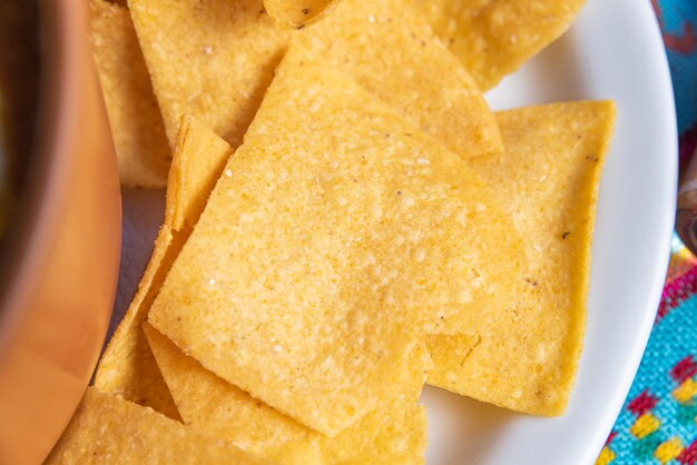 Nachos piatto messicano tradizionale