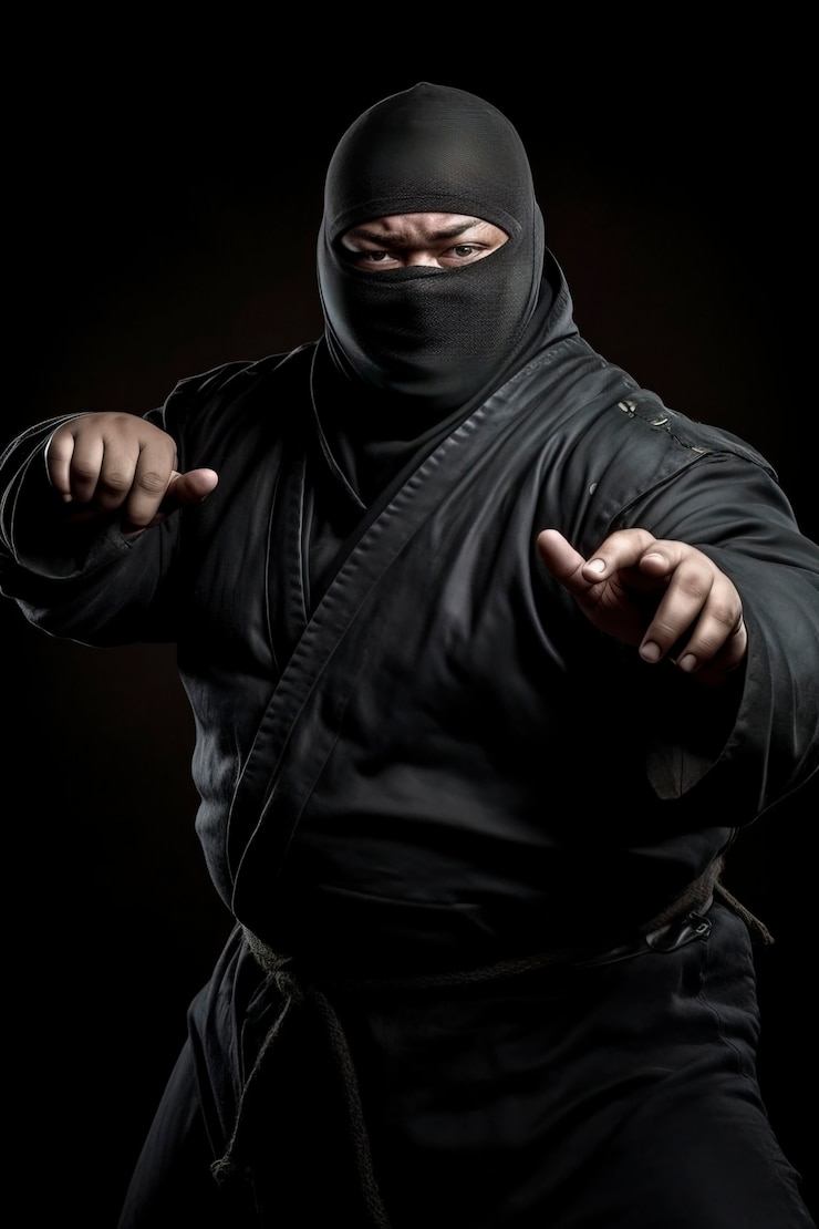 Foto gratuito naruto ninja in stile oscuro