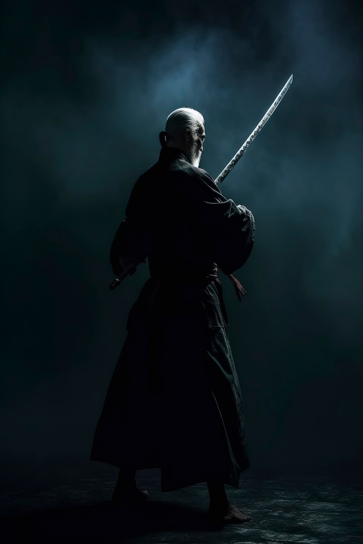 Foto gratuito naruto ninja in stile oscuro