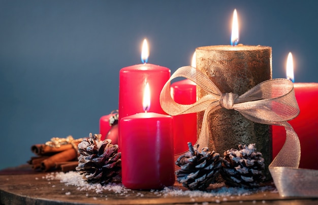 Natale candele decorative