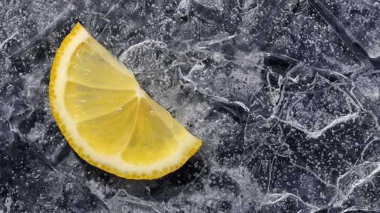 Foto gratuito natura morta del fondo del cubetto di ghiaccio