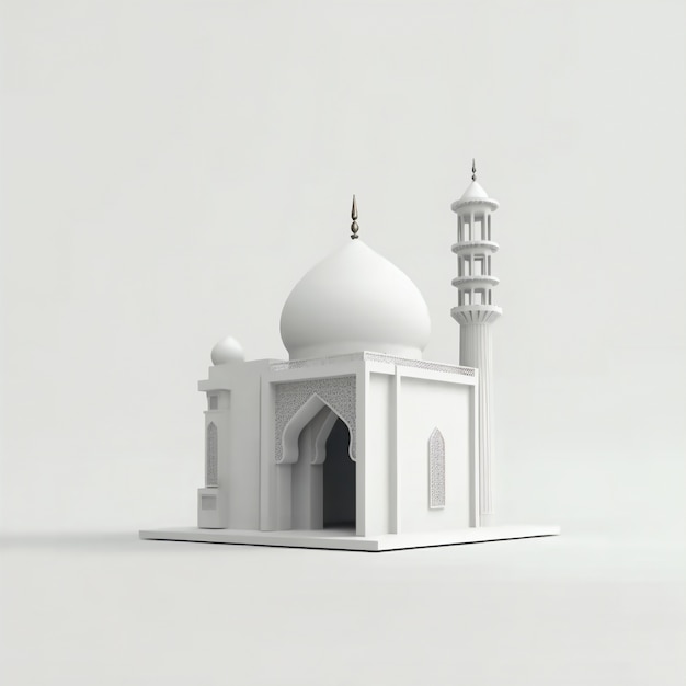 Natura morta dell'edificio della chiesa islamica