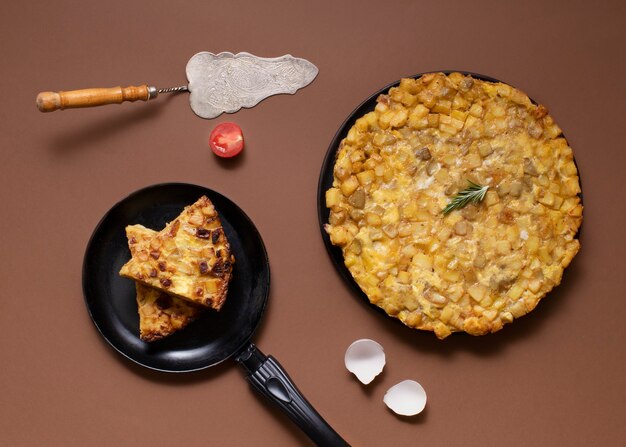 Natura morta della tortilla spagnola