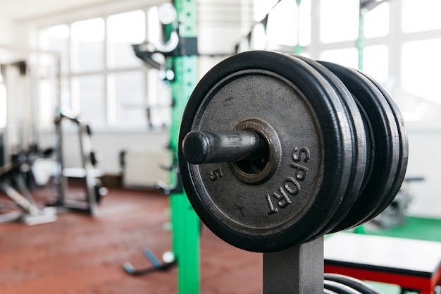 Natura morta di attrezzature da palestra