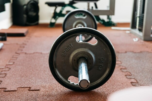 Natura morta di attrezzature da palestra