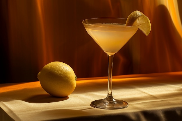 Natura morta di cocktail su tovaglia