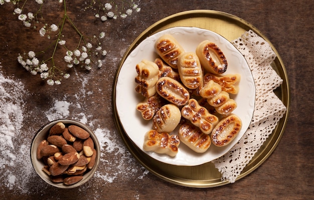 Natura morta di deliziosa pasticceria