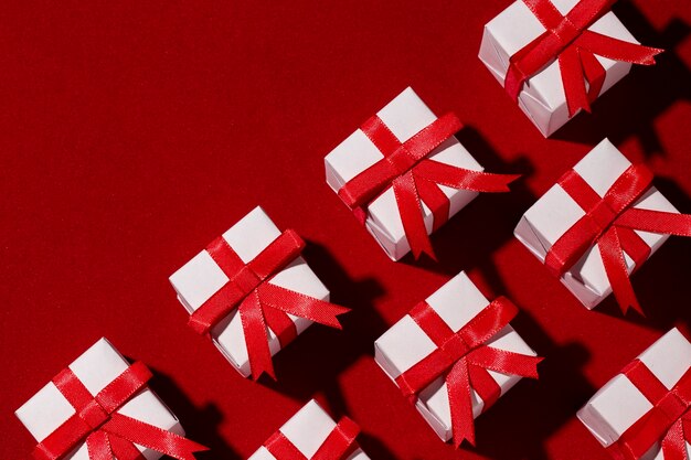 Natura morta di scatole da regalo di Natale