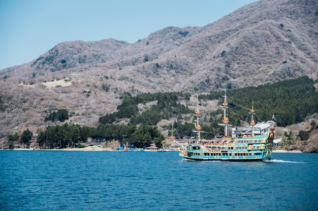 Nave pirata che fa un giro turistico a Hakone, Giappone