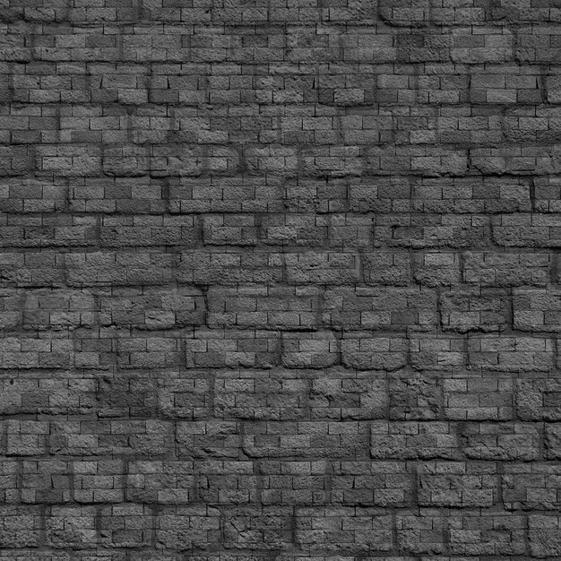 Nero muro di mattoni texture