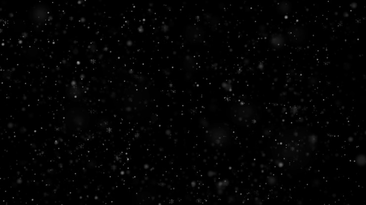 Foto gratuito neve bianca che cade fiocchi di neve su sfondo nero sovrapposto