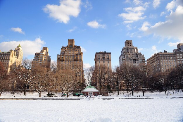 New York City Manhattan Central Park in inverno