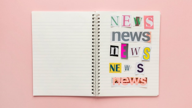 Notebook con fake news