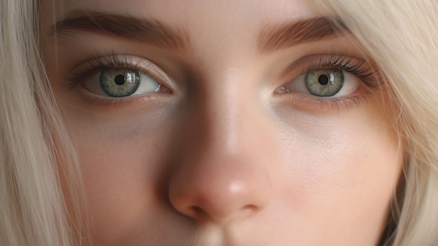 Occhi umani di vista frontale