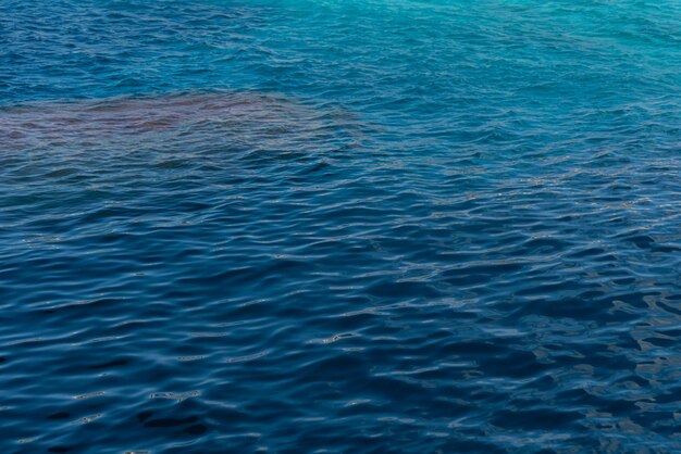 Onde nell'oceano blu