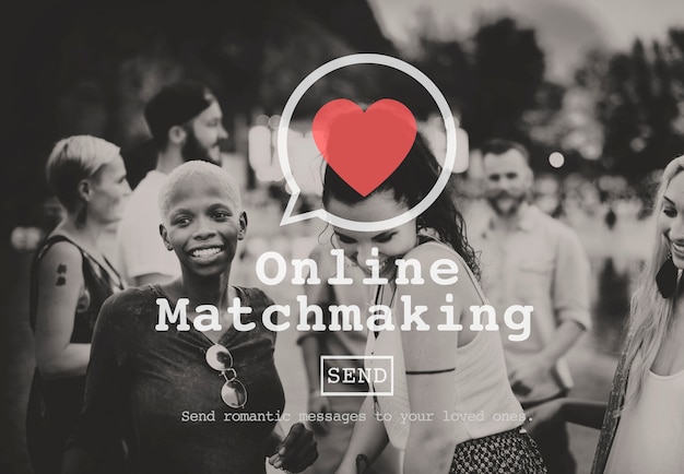 Online Matchmaking Incontri Iscriviti Concetto