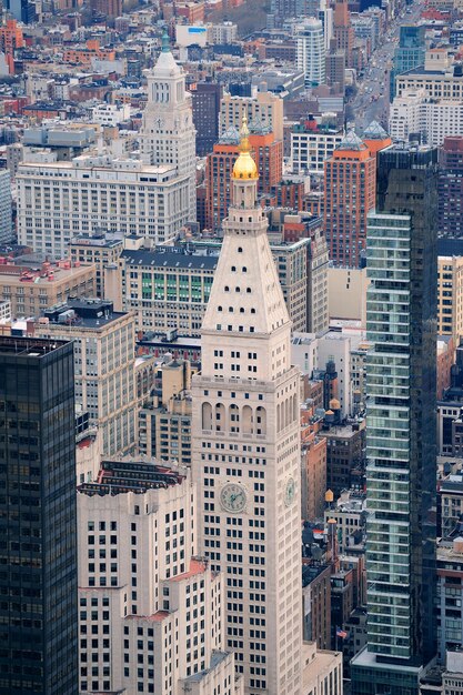 Orizzonte del centro di New York City Manhattan