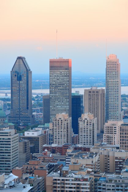 Orizzonte della città di Montreal