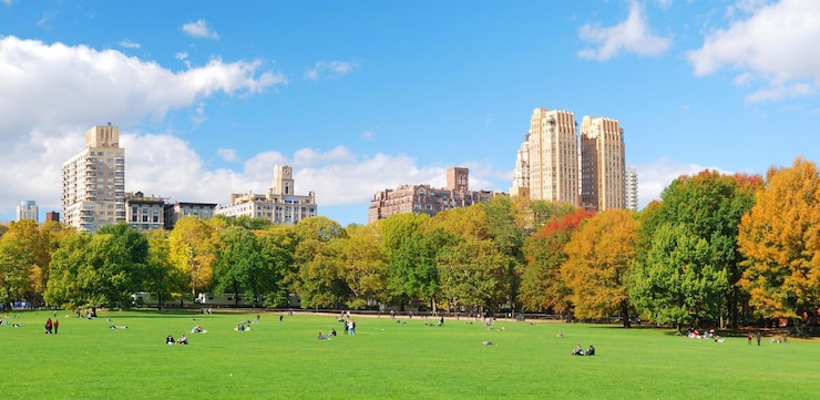 Foto gratuito orizzonte di manhattan di new york city