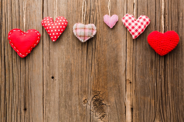 Ornamenti di San Valentino con spazio di copia