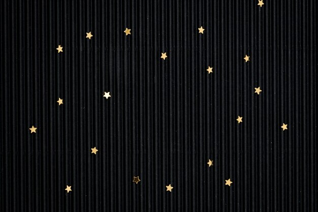 Oro stellato glitter nero