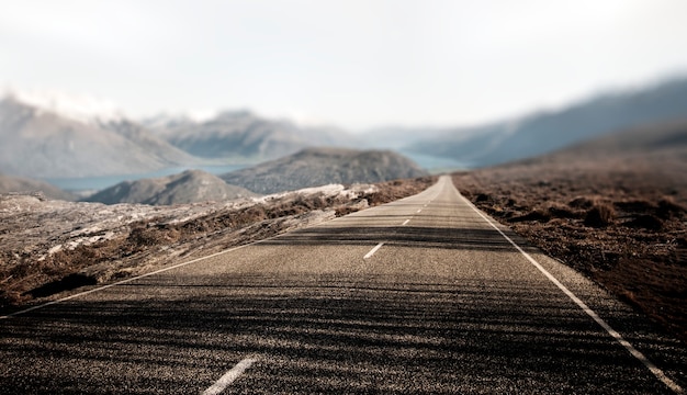 Paesaggio Contry Road destinazione di viaggio rurale Concept