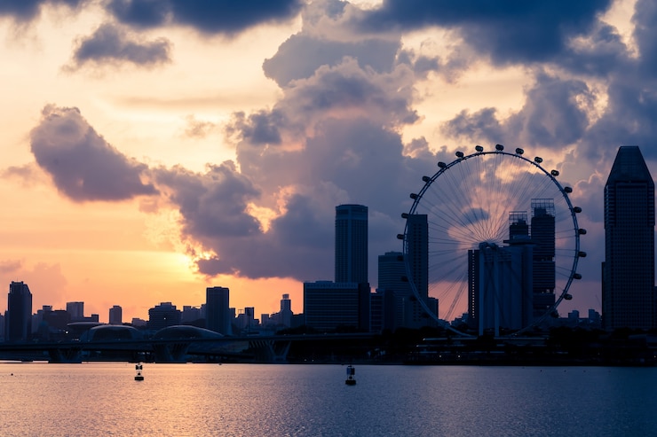 Foto gratuito paesaggio del singapore
