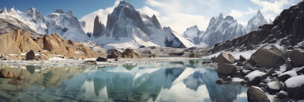 Paesaggio di montagna durante il giorno