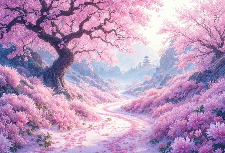 Foto gratuito paesaggio fantastico del giappone