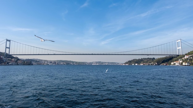 Paesaggio frontale del Bosforo sul Mar Nero