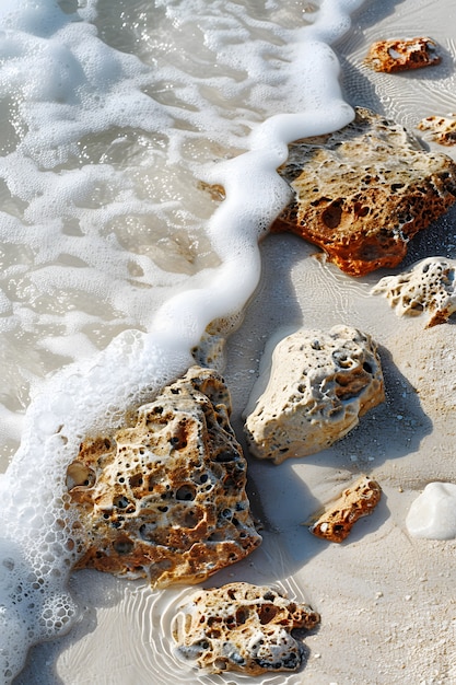 Paesaggio marino naturale con vista idilliaca sull'acqua