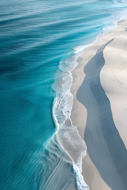 Paesaggio marino naturale con vista idilliaca sull'acqua