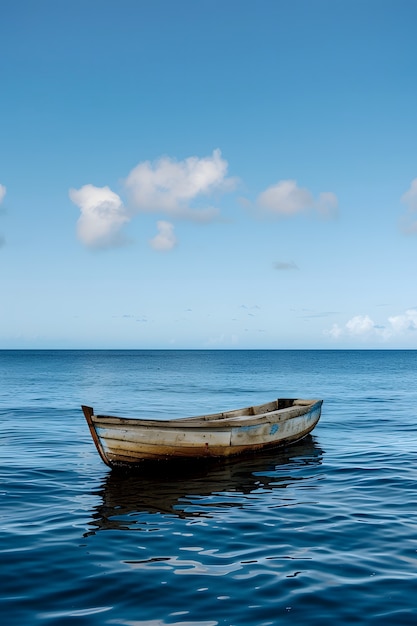 Paesaggio marino naturale con vista idilliaca sull'acqua