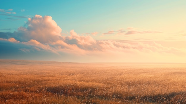 Paesaggio naturale con un'estetica onirica e colori dell'anno