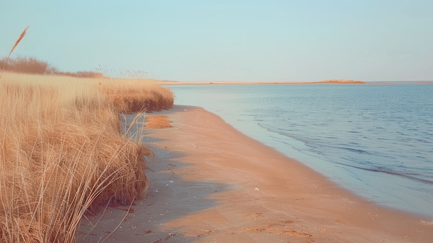 Paesaggio naturale con un'estetica onirica e colori dell'anno