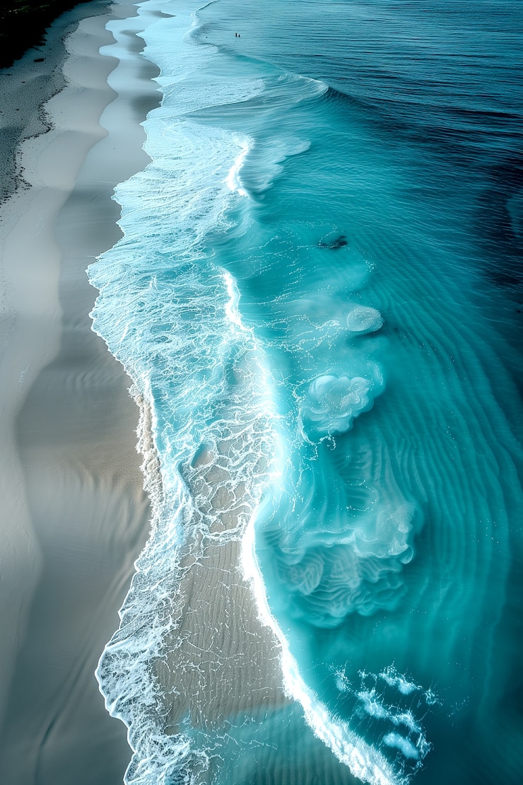 Foto gratuito paesaggio naturale con vista sulla spiaggia