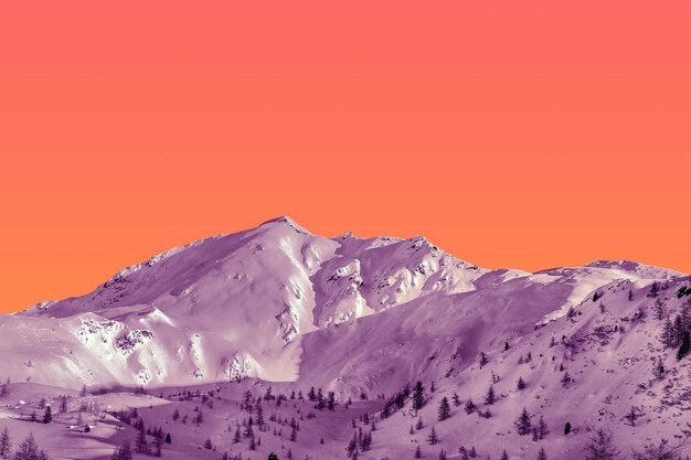 Paesaggio naturale pop luminoso