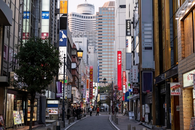 Paesaggio urbano della città asiatica