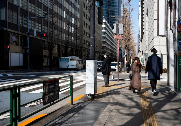 Paesaggio urbano della città di tokyo durante il giorno