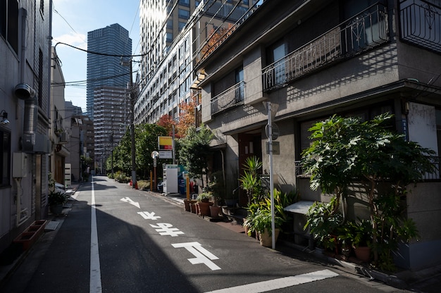 Paesaggio urbano di Tokyo di giorno